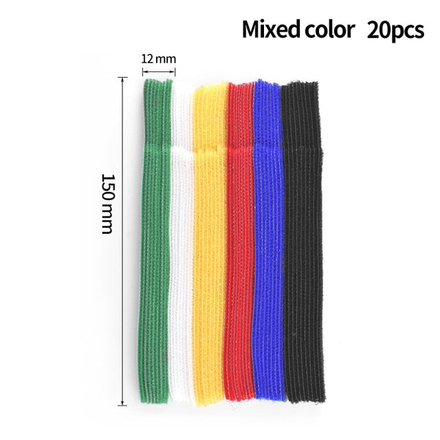20pcs T-type Velcros Reusable ties Hook and loop fastener – Idea
