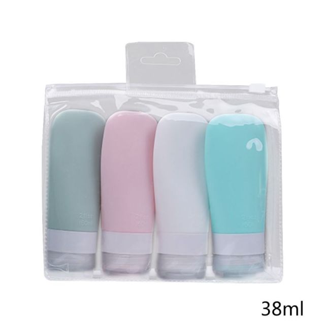 Silicone Squeezable Travel Bottles 4Pcs/Set